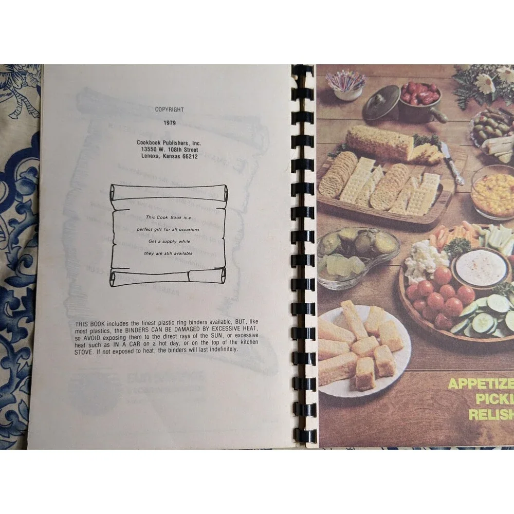 Parker Newcomers Cookbook 1979 Colorado Spiral Local Ads Local Recipes CO Food